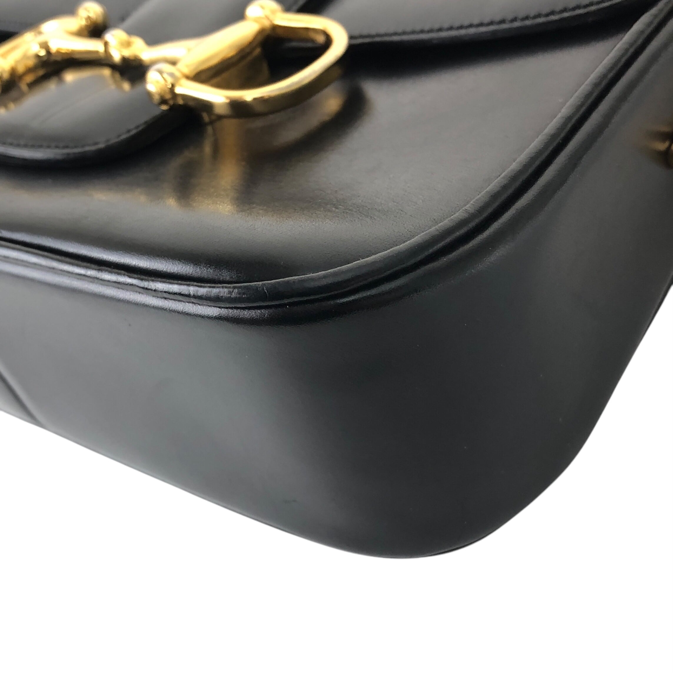 CELINE セリーヌ ショルダーバッグ ブラック ホースビット レザー