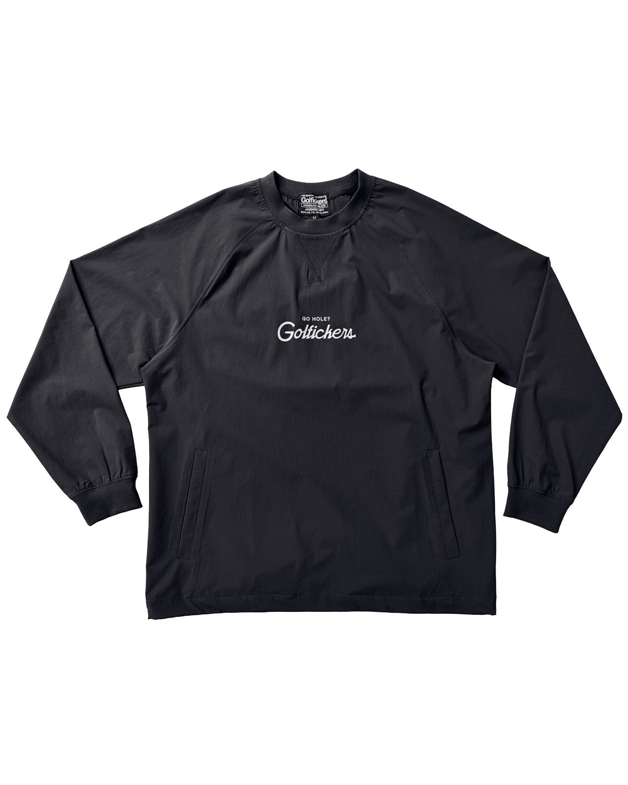 HOLE 619] HOOD HAT × Golfickers Pullover -Black- | Golfickers