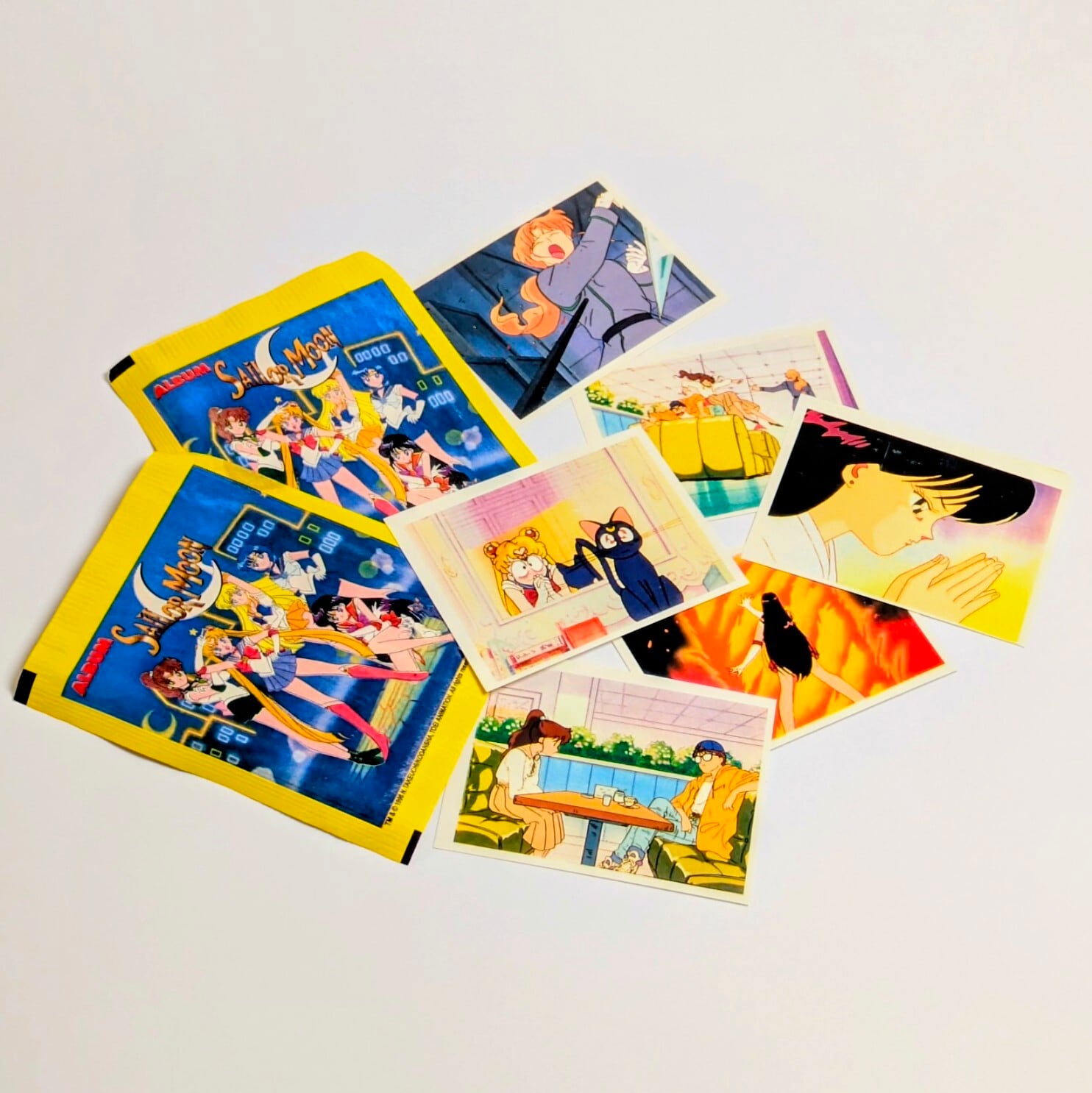 ☆送料無料!☆ VINTAGE 1996【 Sailor Moon / セーラームーン 】 トレーディングステッカー 単品(1個=6STICKER入) 〚アメリカン雑貨 アメトイ〛
