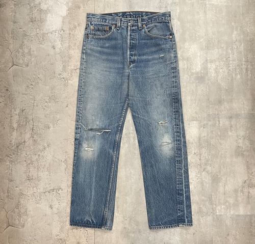 90s Levis 501 made in USA Damage Denim Pants
