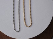 【 CORE 】stainless ballchain necklace