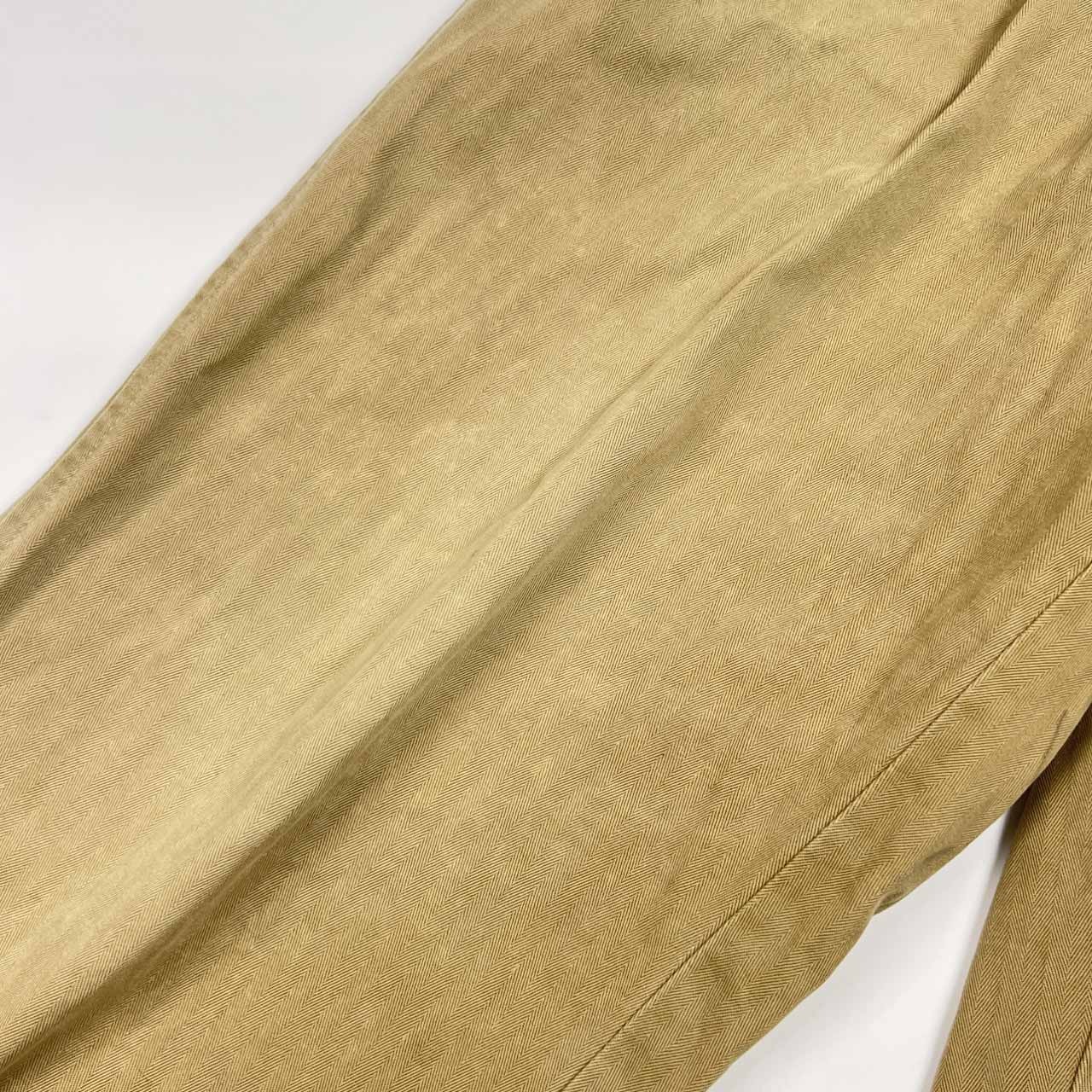 90s Henry Cotton's ヘンリーコットンズ ヘリンボーン ツータック パンツ 46/ベージュ系 メンズ ビンテージ