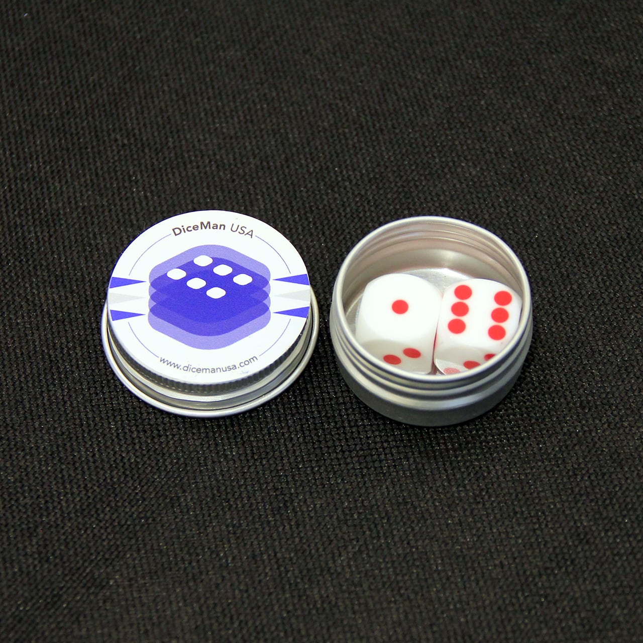 専用　マーク　マンダース　Five Dice 5つ　13セット プレシジョンダイス 赤 14mm 2個セット（DiceMan USA 缶ケース付き