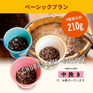 ベーシックプラン(70g×3種類・中挽き)