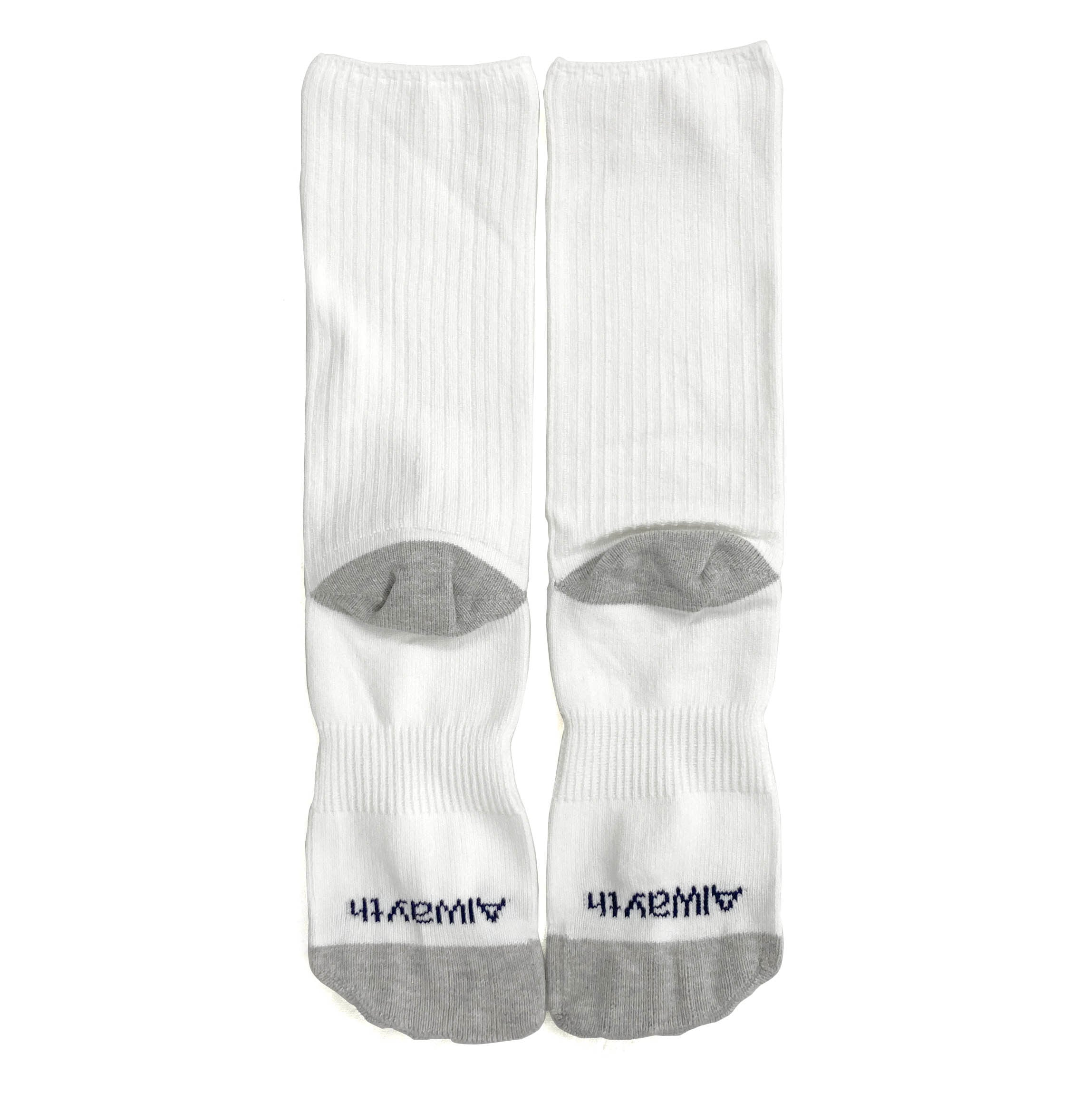 Whimsysocks × Alwayth "V Socks" White