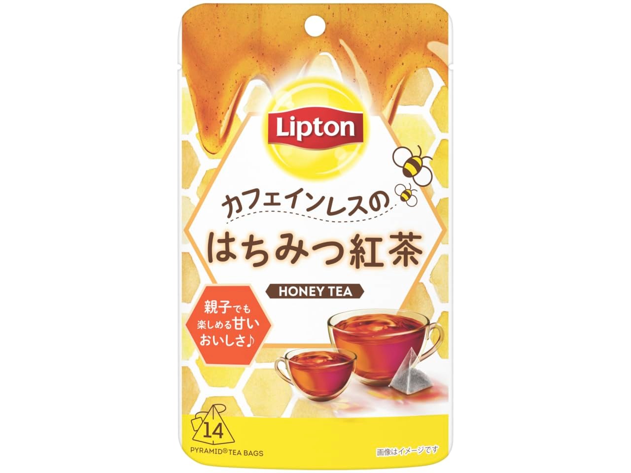 リプトン カフェインレスのはちみつ紅茶 ティーバッグ 14P