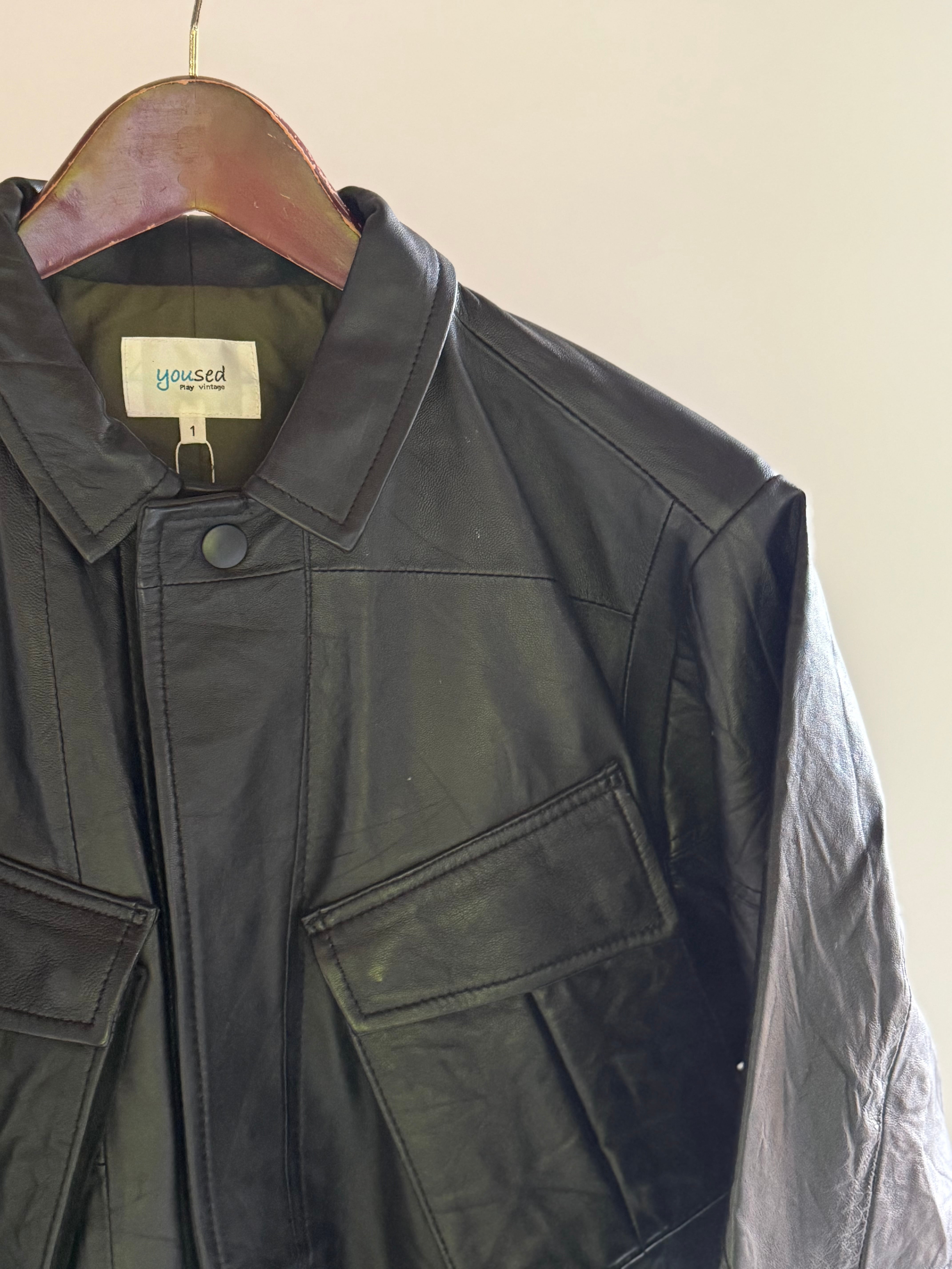 YOUSED【LEATHER JUNGLE FATIGUE JACKET】 | LARGE LAB TOWN