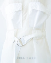 See-through belt shirt〈CÉLINE by phoebe philo〉