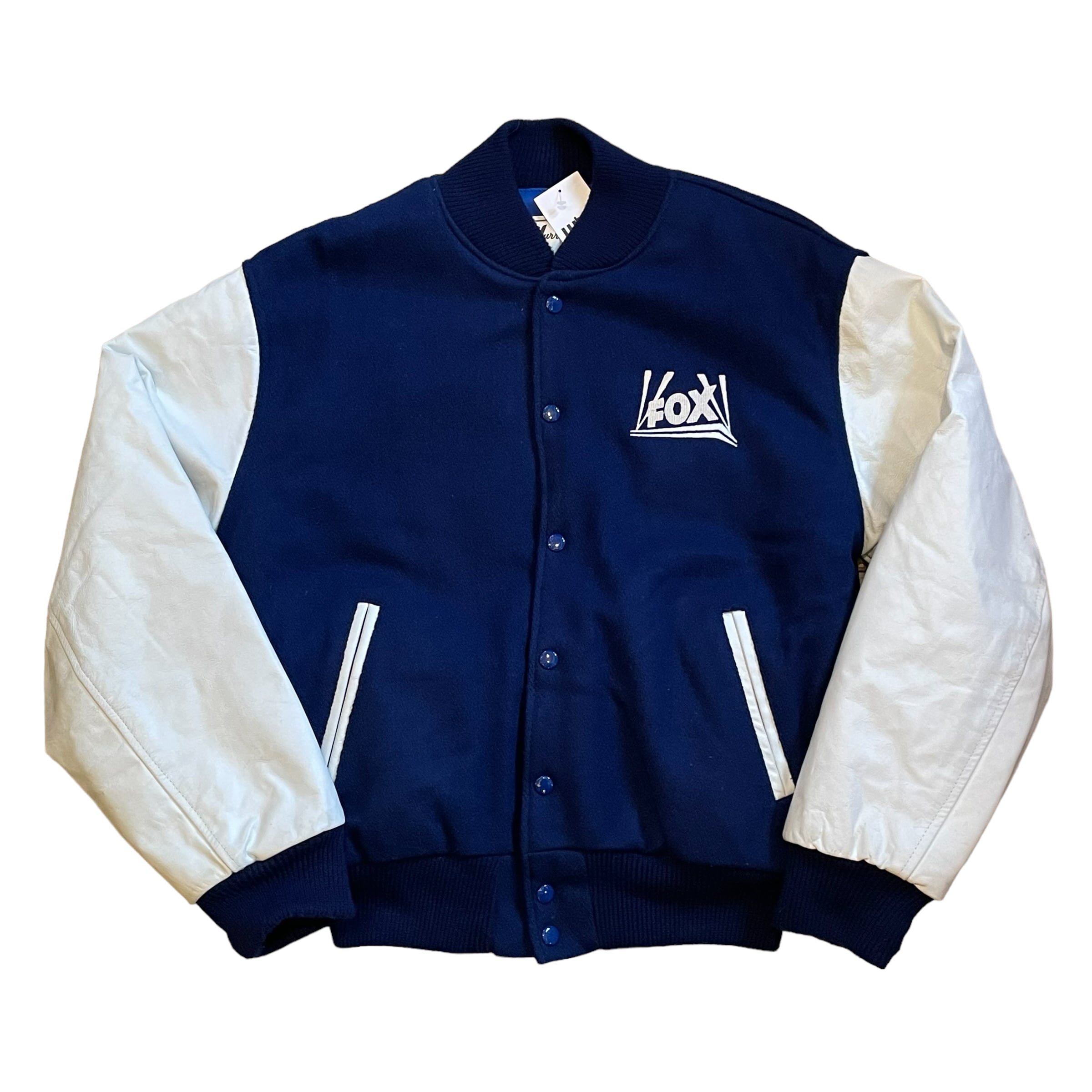 【USA製】wool×leather studium jacket