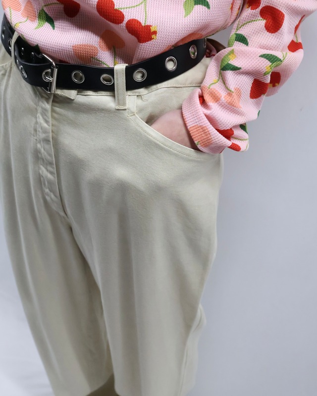 slim straight trousers