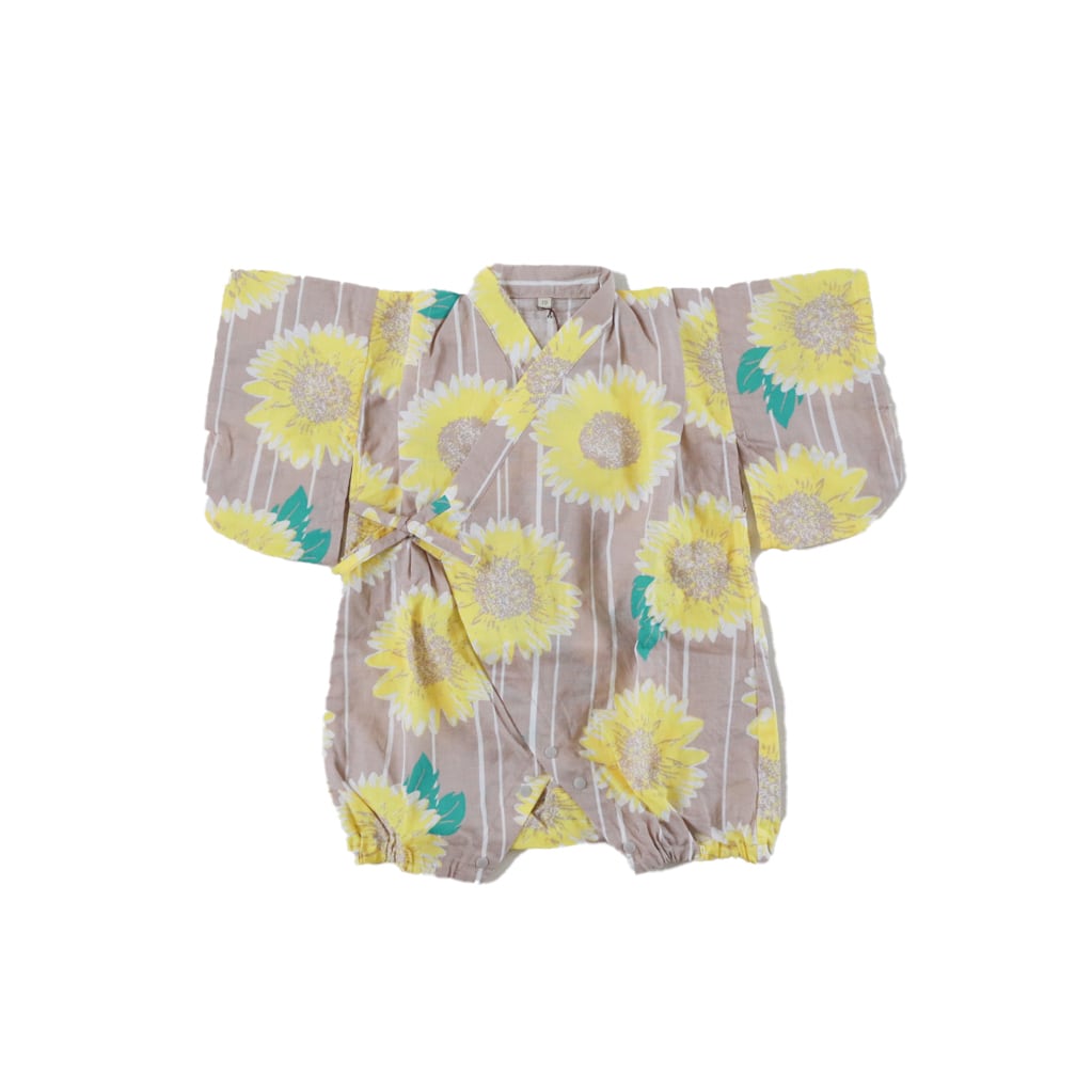 OCEAN&GROUND(オーシャン&グラウンド) / 甚平ロンパース / グレージュ / 70-80cm