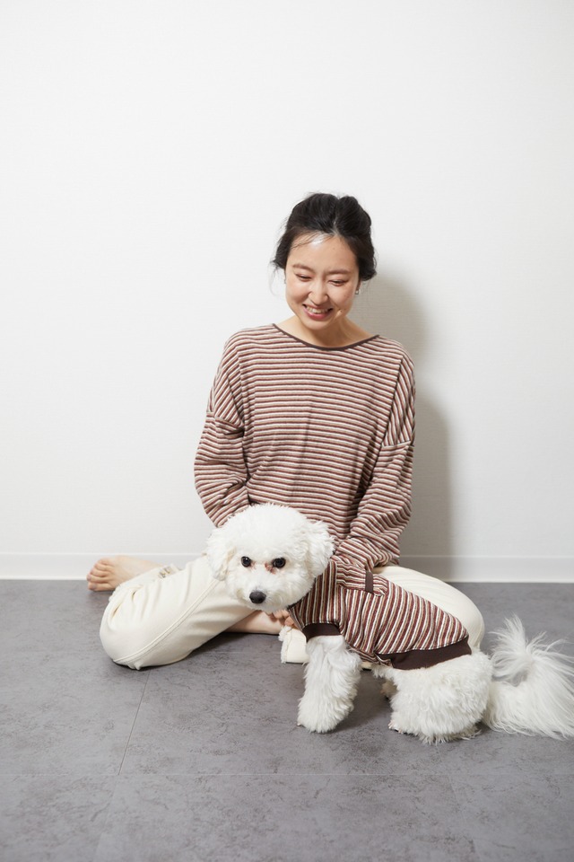 【Sovje oneline】 Multi border tunk top 小さいサイズ