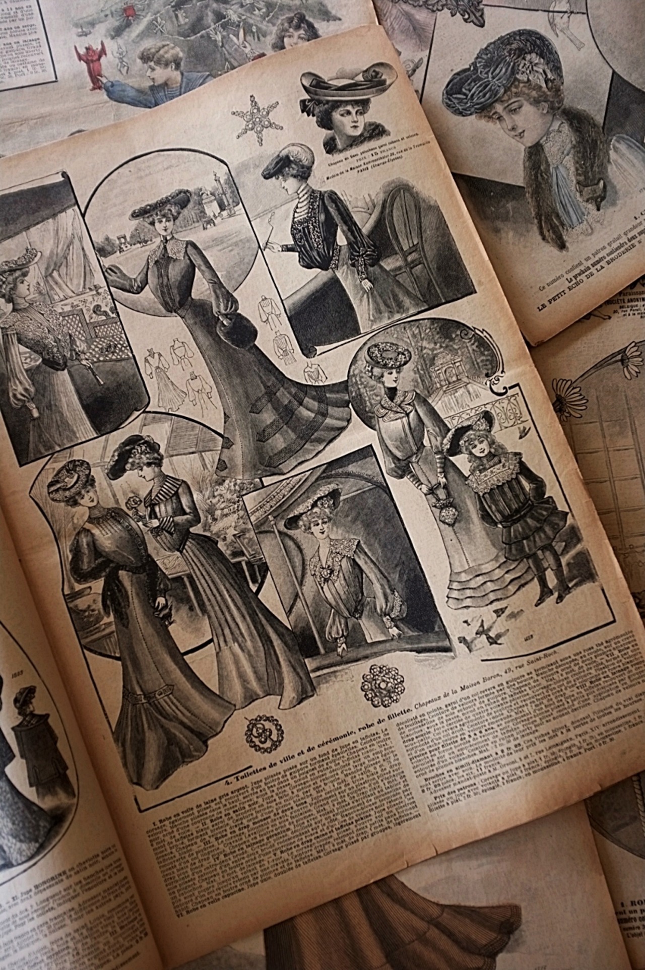 1902s Le Petit Echo de la Mode 44c 永遠の淑女とモード新聞