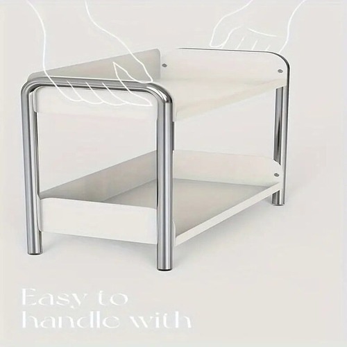 小物 収納 ラック 化粧品収納 2層 収納棚 メイクアップオーガナイザー アクセサリー 玄関 おしゃれ 北欧