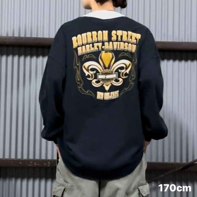 【Made in USA】HARLEY DAVIDSON    ロングTシャツ　3XL   コットン100%   プリント