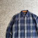 ST JOHN’S BAY / 90’s ombre heavy flannel shirt size L