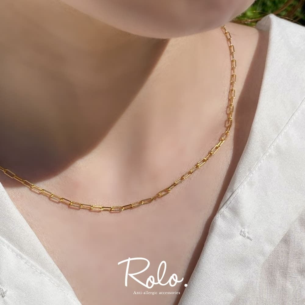 オーバルチェーンネックレス シルバー925 | Roloshop BASE店