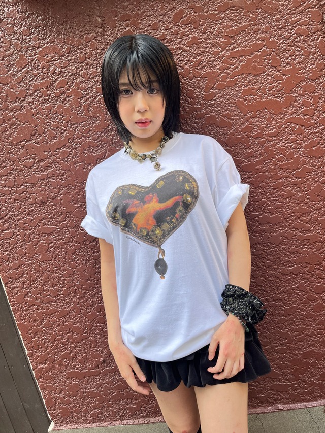 "深緑" original HEART tee