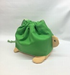 カメ　保冷お弁当袋　ランチバック｜とりさん工房ーかわいいハンドメイドポーチ