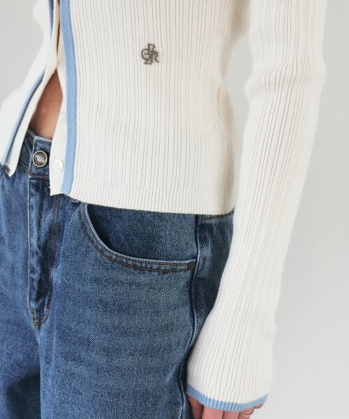 ☆ILLIT ミンジュ 着用！！【CITY BREEZE】COLLAR BUTTON UP RIBBED