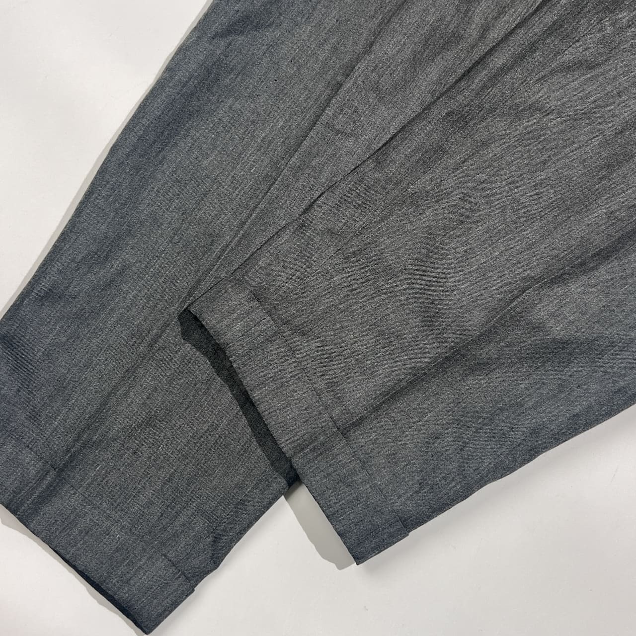 COMME des GARCONS HOMME PLUS コムデギャルソン 裾ダブル タック スラックス パンツ サイズ L /ダークグレー系 メンズ PP-05025L AD1992 田中オム