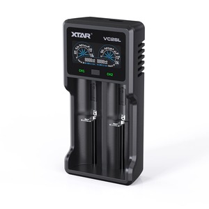 【数量限り】XTAR VC2SL リチウム充電器 電池充電器 最大2Ax1/1Ax2 3.6V/3.7Vリチウムイオン電池 10400〜26650 1.2V ニッケル水素電池/ニカド電池対応 AAAA/AAA/AA/A/SC/C Type-C 入力 バッテリー活性化機能 Li-ion Ni-MH Ni-Cd IMR INR ICR 電圧・充電容量・充電電流・内部抵抗値の表示機能