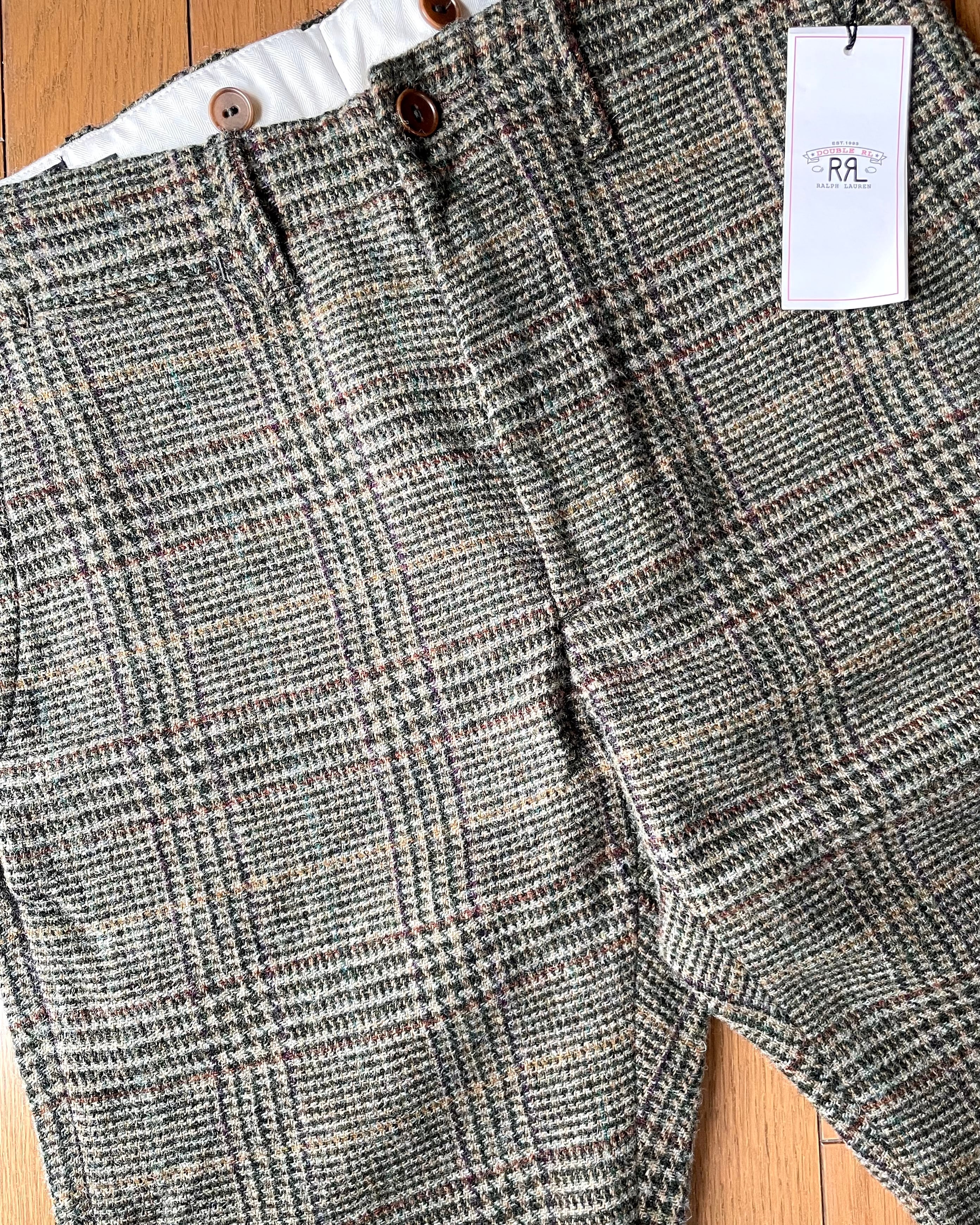 RRL GREY PINCHECK TROUSER w31 2013年製 新品 RRL グレンチェックツイード ワークパンツ W31 | Room Style Store