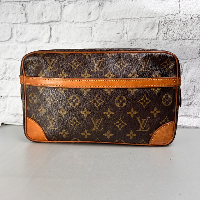 【最終処分SALE】LOUIS VUITTON ルイヴィトン モノグラム トロカデロ  レザー セカンドバッグ ブラウン A-12144