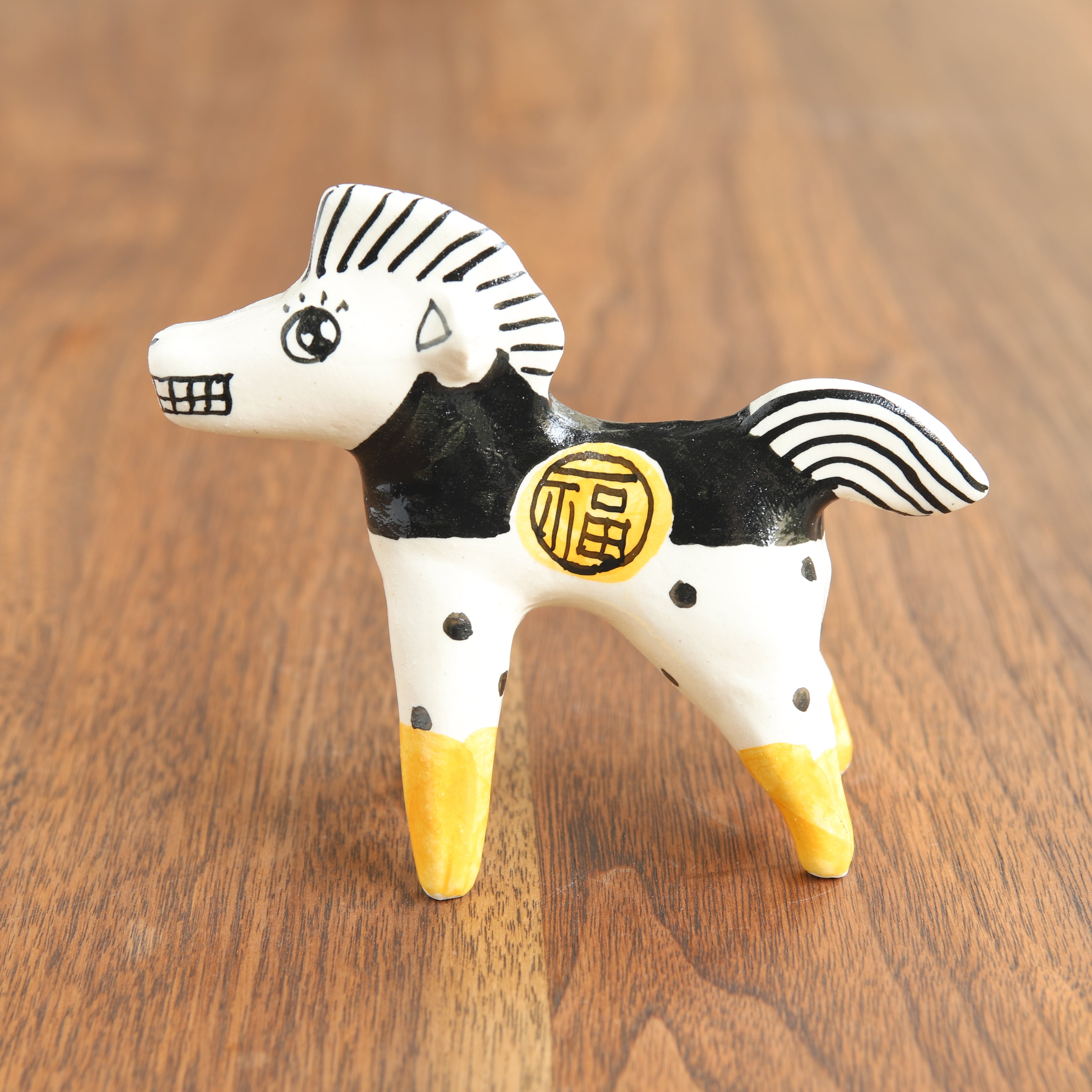 山口祥治 干支フィギュア 午(ウマ)「ウマジャロウ UJ-55」 工房:喜鶴製陶(有田焼)