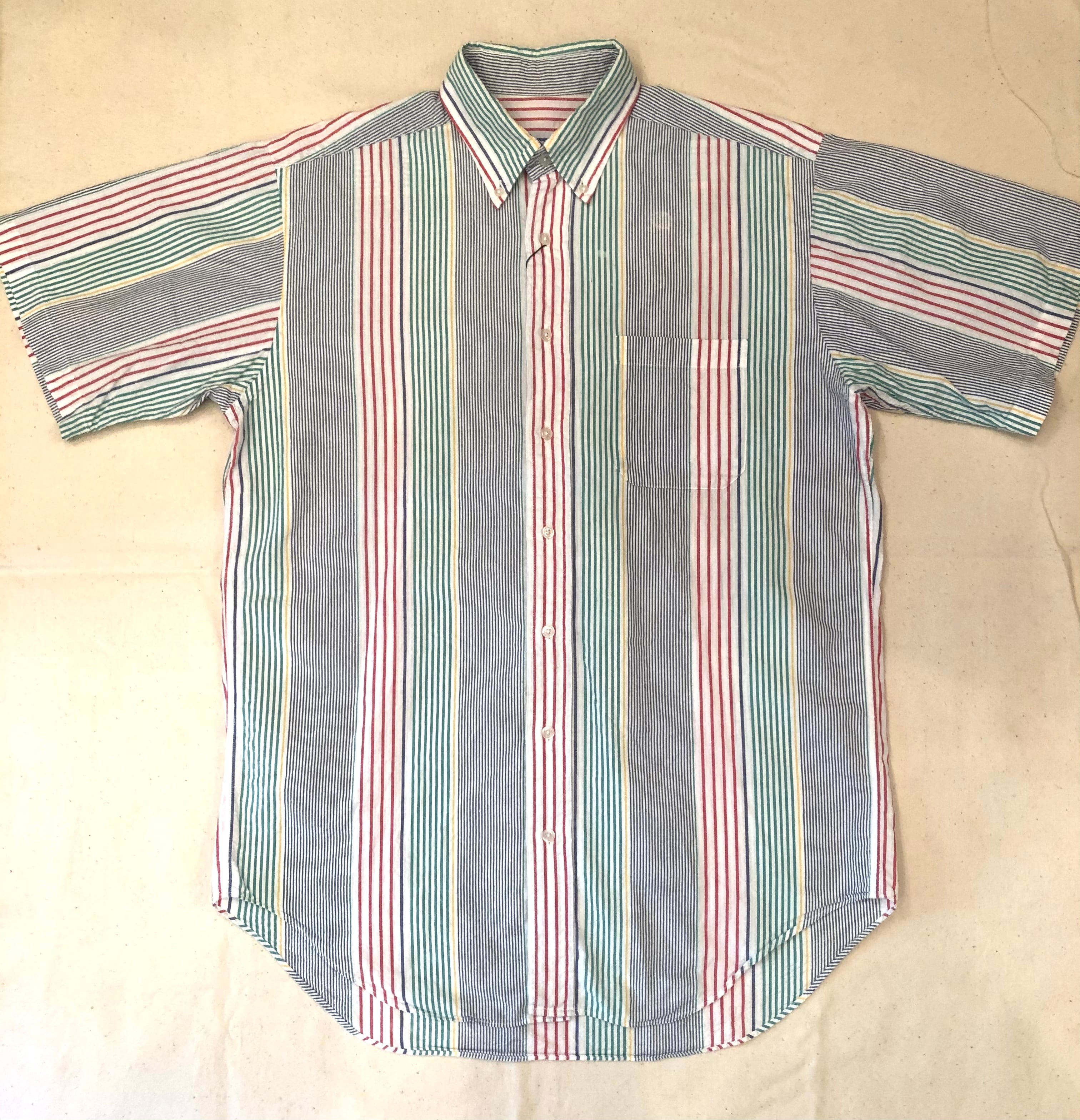 90's Brooks Brothers シアサッカーマルチストライプ BD SH | Dandees