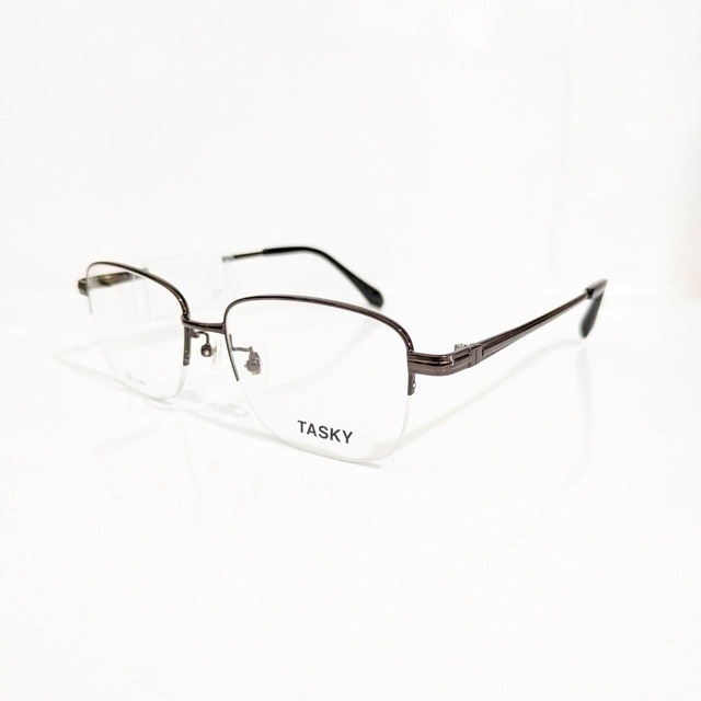 【TASKY】スクエアナイロールフレーム　ブラウン