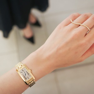 カルティエ タンクアメリカン SM YG ブレスレット