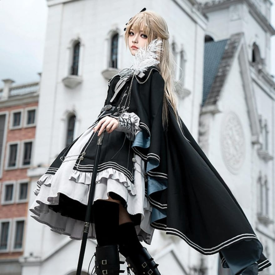 ミリタリーロリータ 5点セット 軍服×豪華セットアップ 撮影会向け