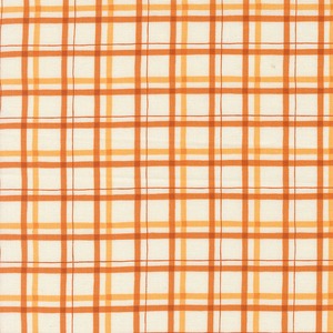 限定数３!  I Love Fall Most of All チェック パンプキン  55 X45cmカット販売