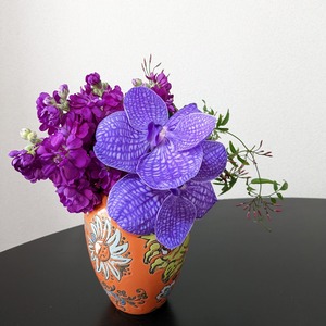 Bouquet & Vase　花紫 －はなむらさき－