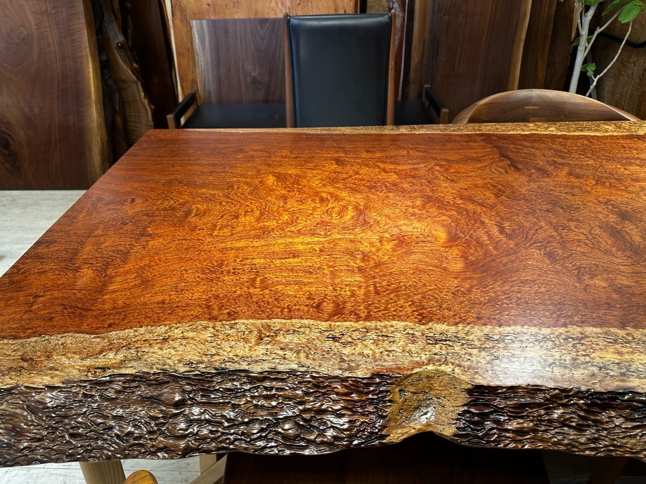 ブビンガ_2920×850-860-840×50_浅草本店_テーブル天板/一枚板