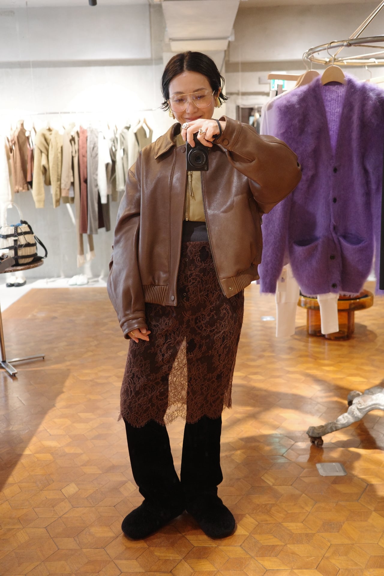 FUMIKA_UCHIDA/SHEEP LEATHER BLOUSON | ikasa.