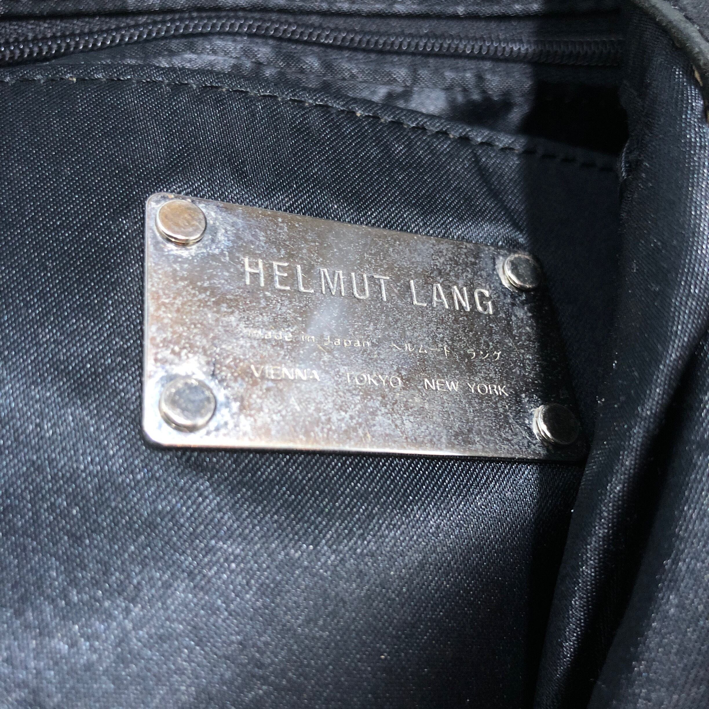 HELMUT LANG】本人期ブラックレザートートバッグsb221119 | ブランド