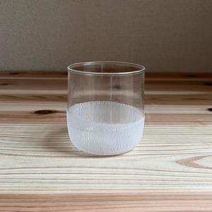 glass studio 三日月 Toudoグラス(クリア/白土) ⑥