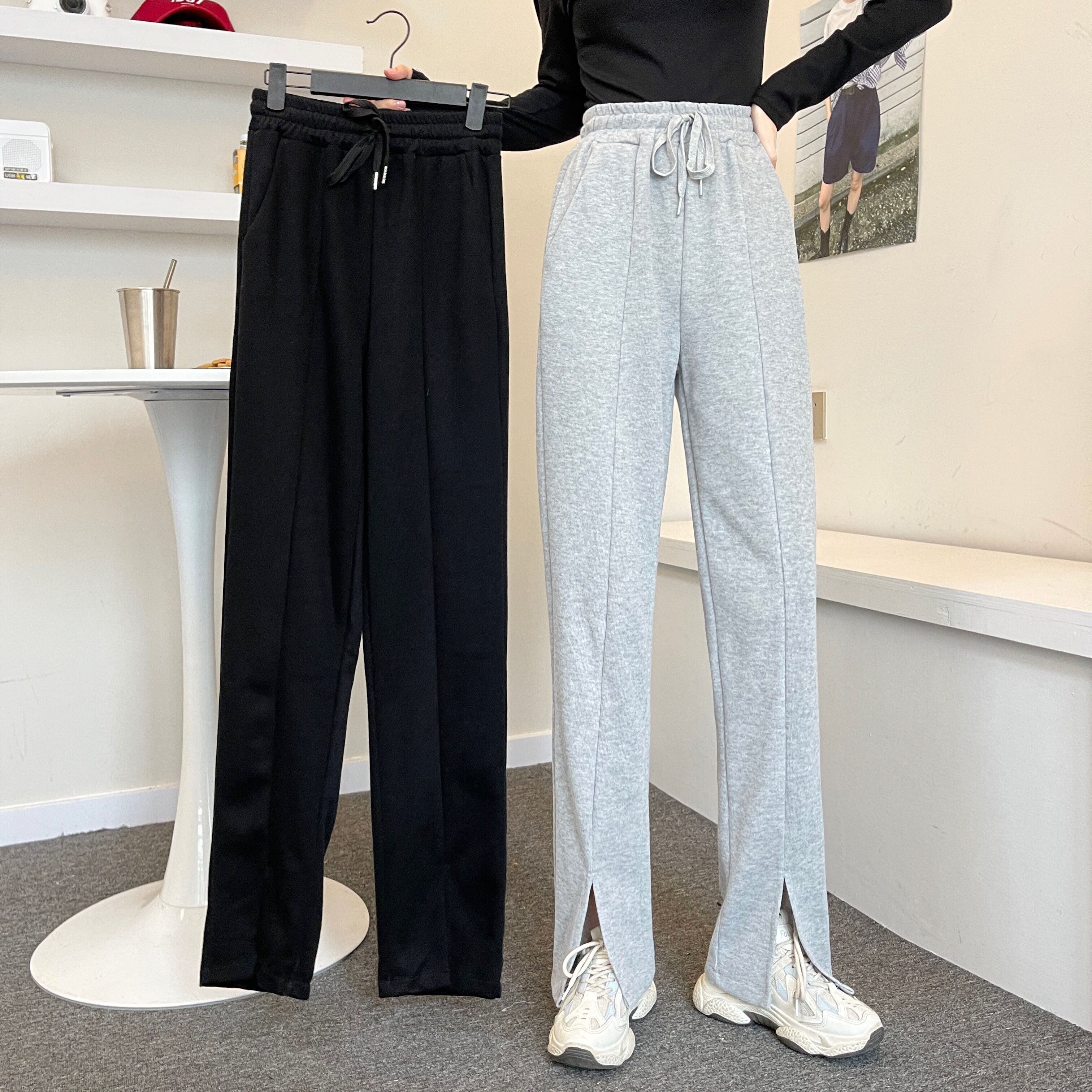 パンツ スプリングオータムハイウェストウェストワイドレッグルーズ薄手カジュアル 春物 秋物 ワイドパンツ 1号婦人50322218556