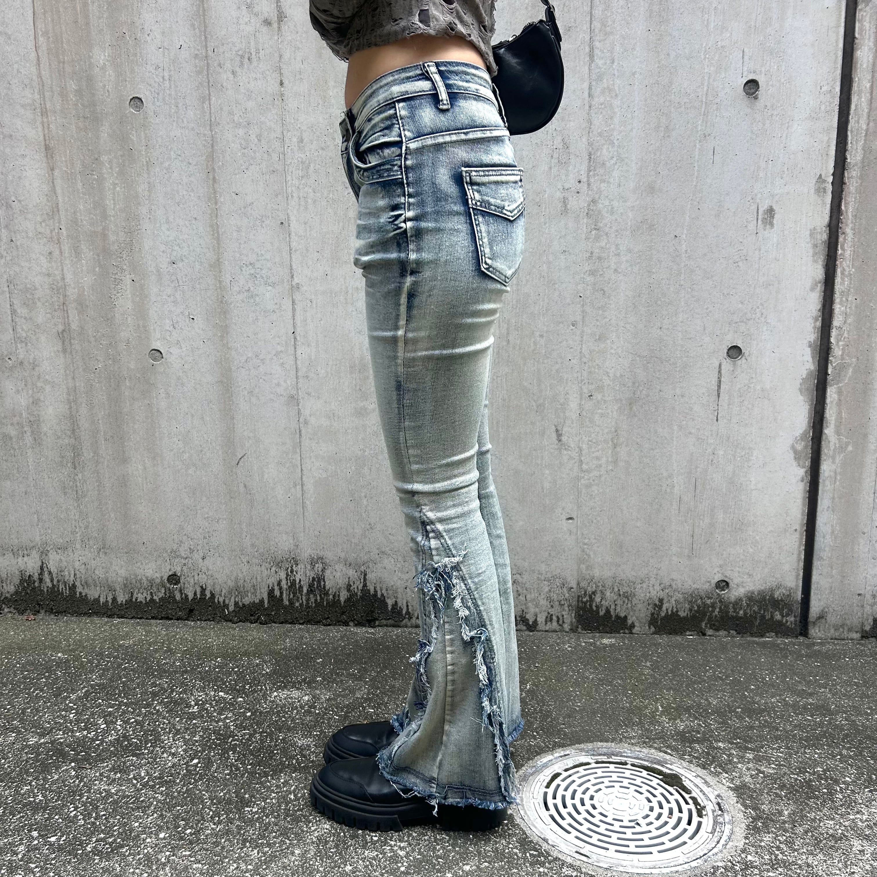 00s y2k はげしく DIESEL フレアデニム グランジ アメカジ