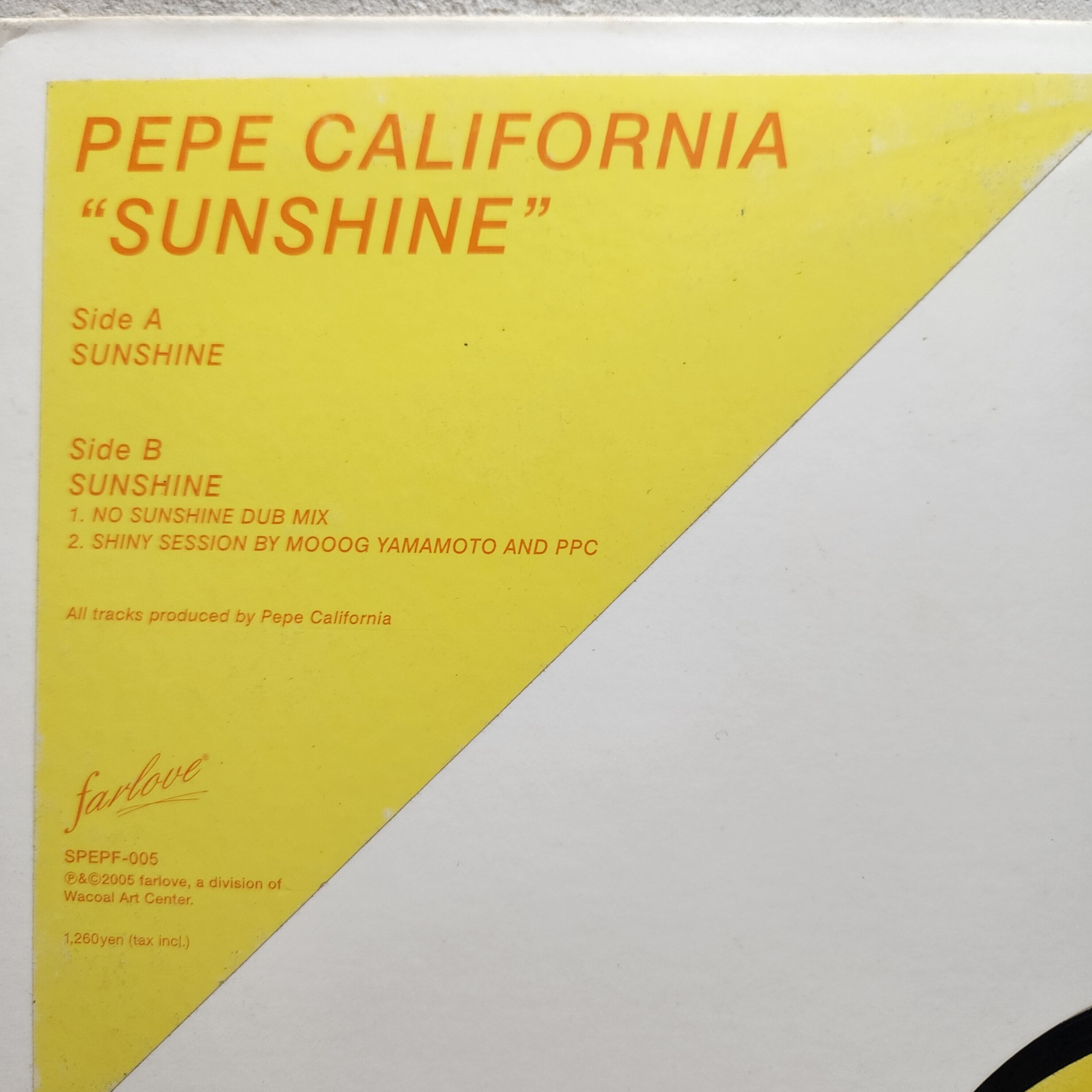 Pepe California / Sunshine [SPEPF-005] - 画像2