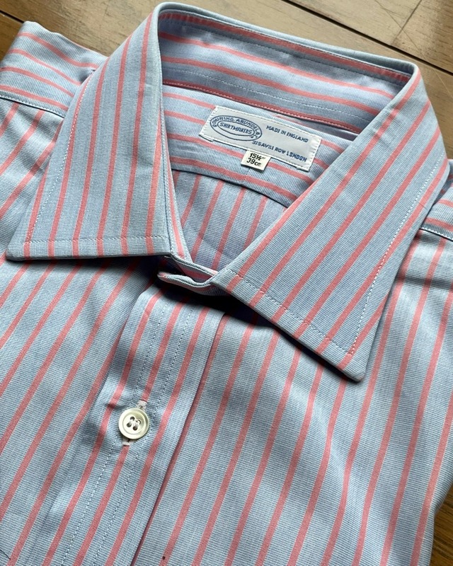 90年代 ボウリングアランデル 英国製ドレスシャツ ユーズド