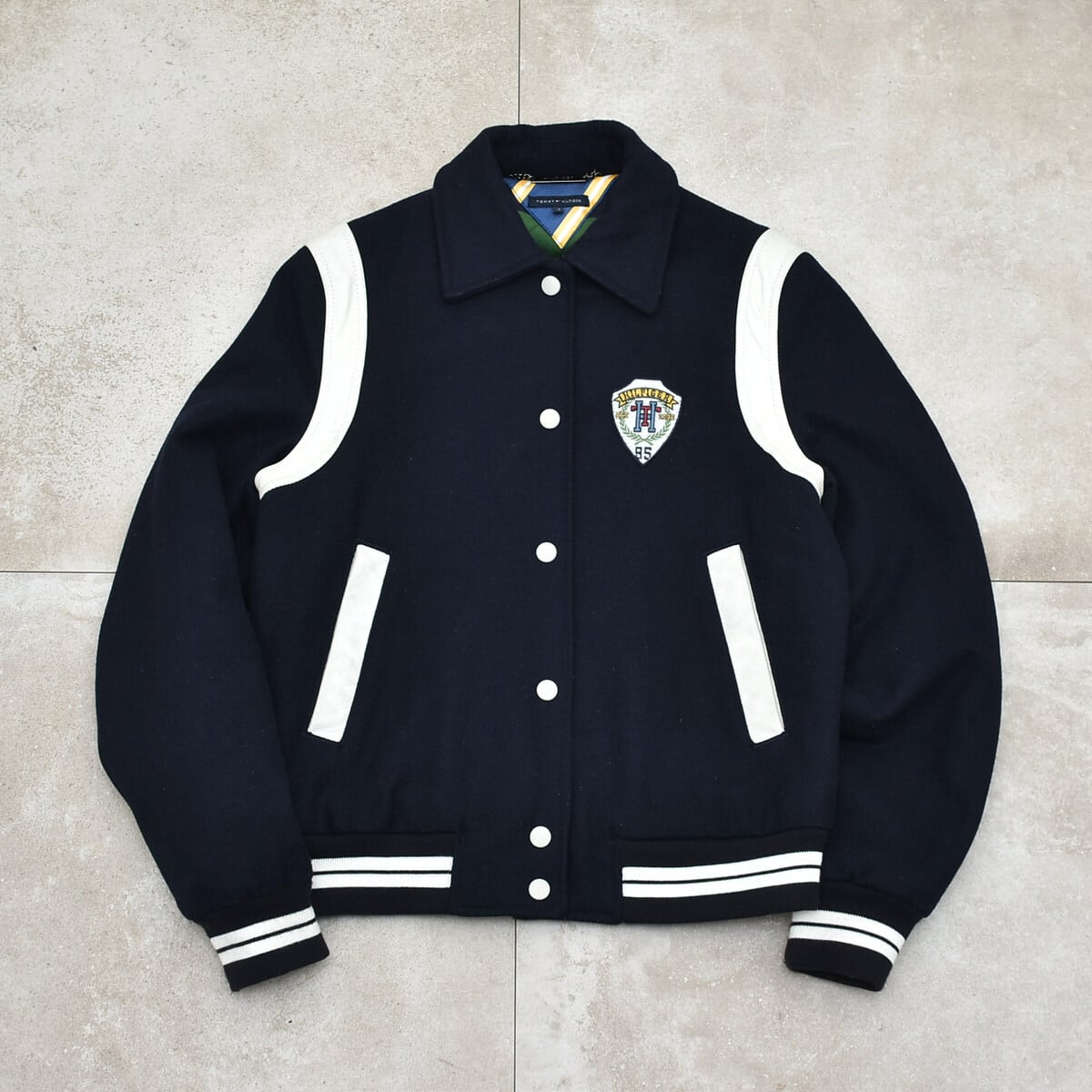 TOMMY HILFIGER wool varsity Jacket | 古着屋 grin days memory