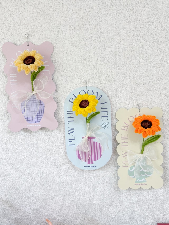 壁掛けArt flower ひまわり【Single】