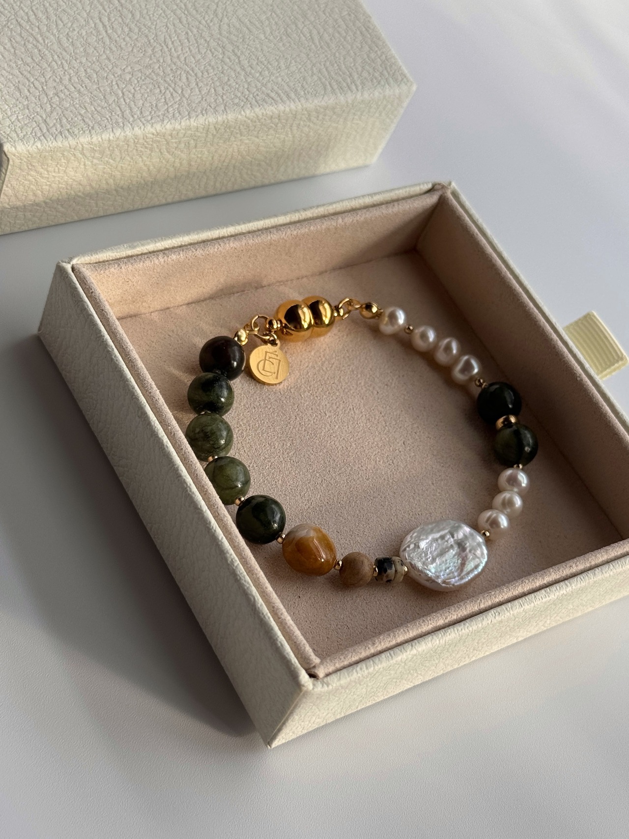 bracelet |  jade×pearl［GB038］