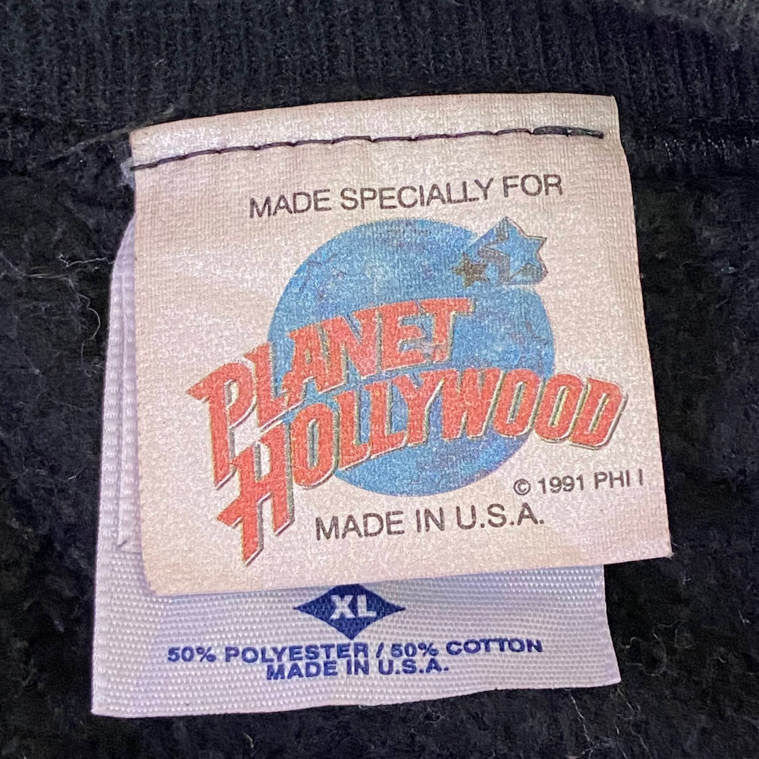 90年代 プラネットハリウッド PLANET HOLLYWOOD ATLANTIC CITY アドバタイジングTシャツ USA製 メンズXXL ヴィンテージ /eaa344462