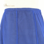 社交ダンス 衣装 スカート ブルー系 チャコット Chacott 青 ラテン チュール 鮮やか レッスン 練習 鮮やか 華やか ダンス衣装 パーティー 上品 かわいい フリル 無地 シンプル