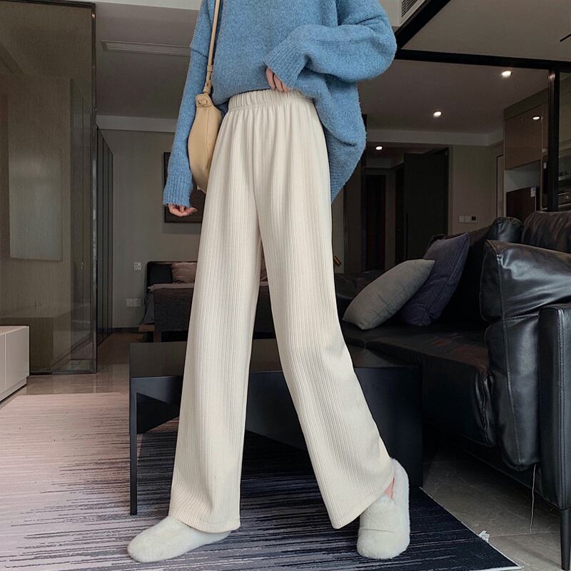 ルーズパンツ スプリングオータムハイウェストカジュアルレディース 春物 秋物 試着室94056181857