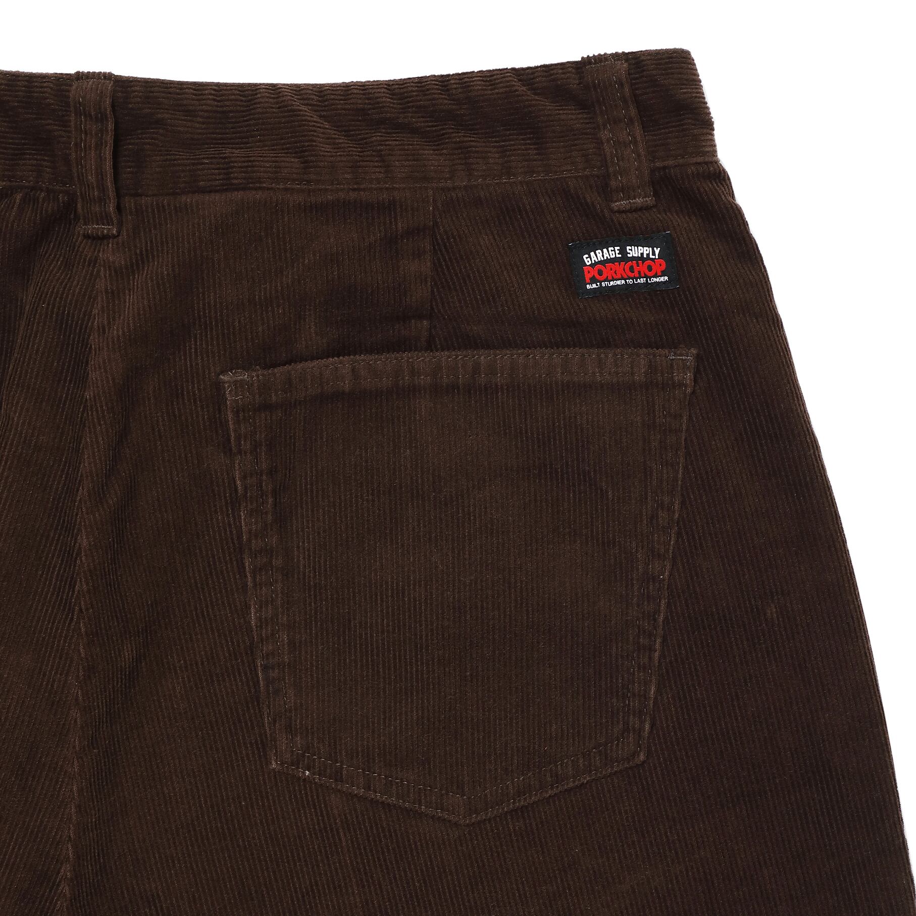 LOOSE FIT CORDUROY PANTS/BROWN | PORKCHOP GARAGE SUPPLY